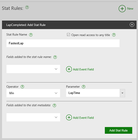 Fastest Lap stat rule screenshot
